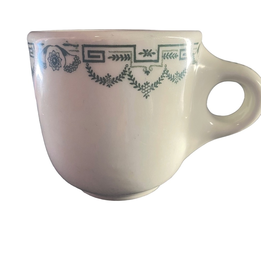 Vintage Buffalo China Restaurant Hotel Supply Plymouth Design Heavy Coffee Mug